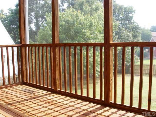 2200 Dahlgreen Road Raleigh, NC 27615 - Photo 8 of 17 You'll LOVE spending time on this spacious Screened Porch with lots of Privacy and views of the neighborhood pond.