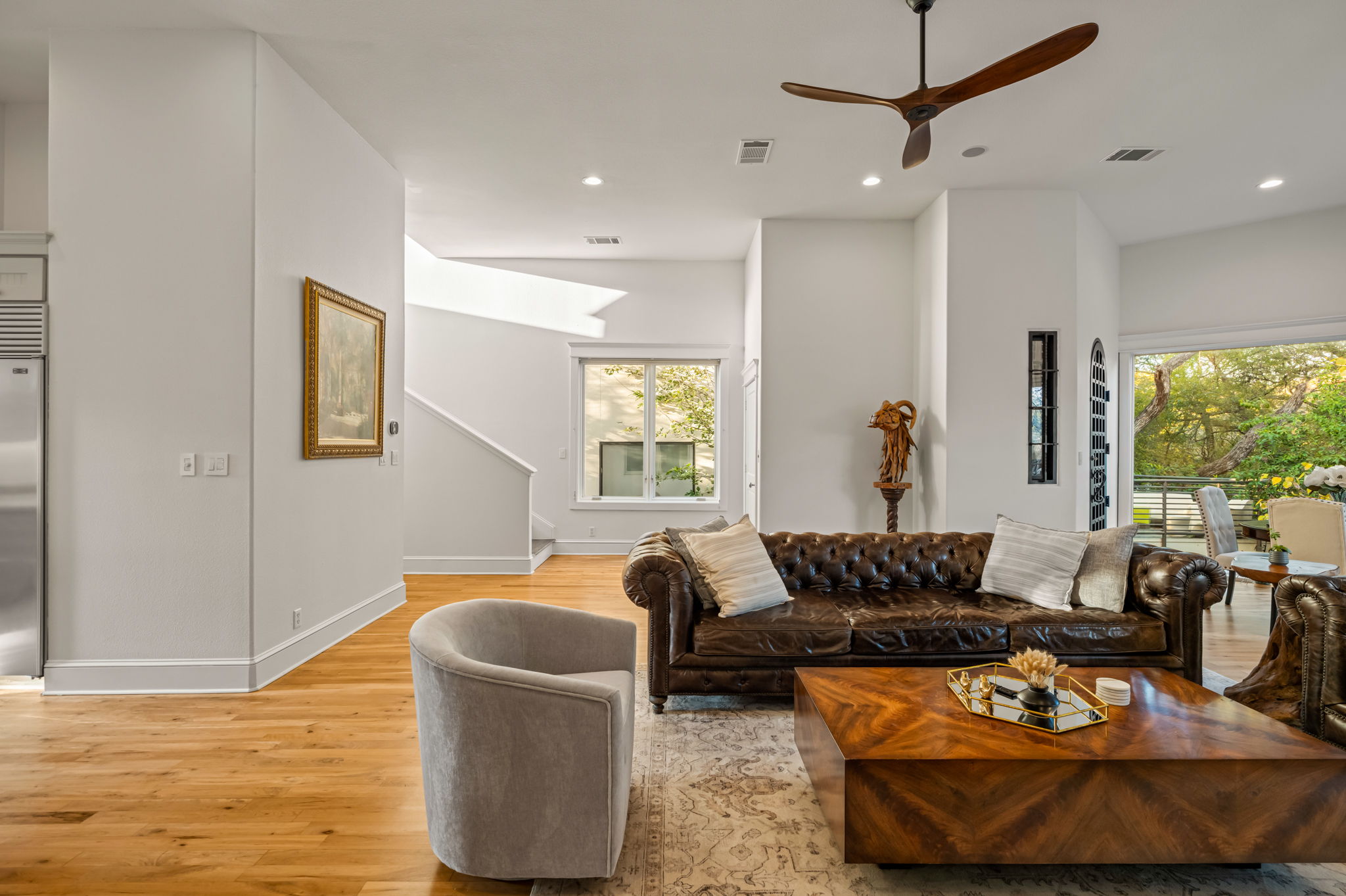 1231 Parkway, Unit 2 Austin, TX 78703 - Photo 11 of 40 Windows throughout and incredibly high ceilings create a beautiful sense of space