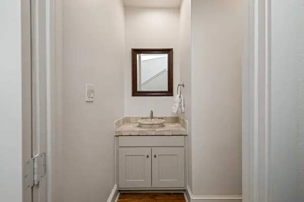 a view of a closet area