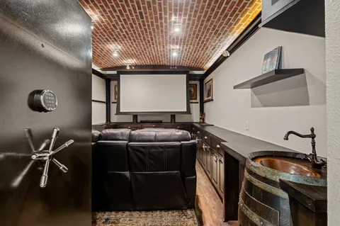 a kitchen with a stove and a refrigerator