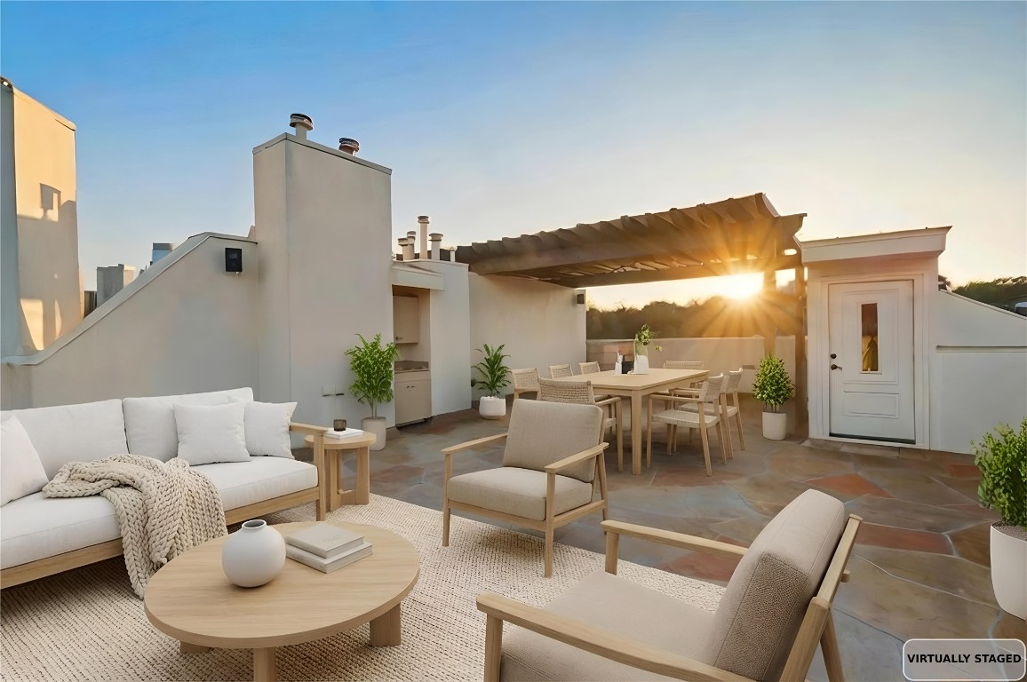 1231 Parkway, Unit 2 Austin, TX 78703 - Photo 35 of 40 Virtually staged rooftop patio