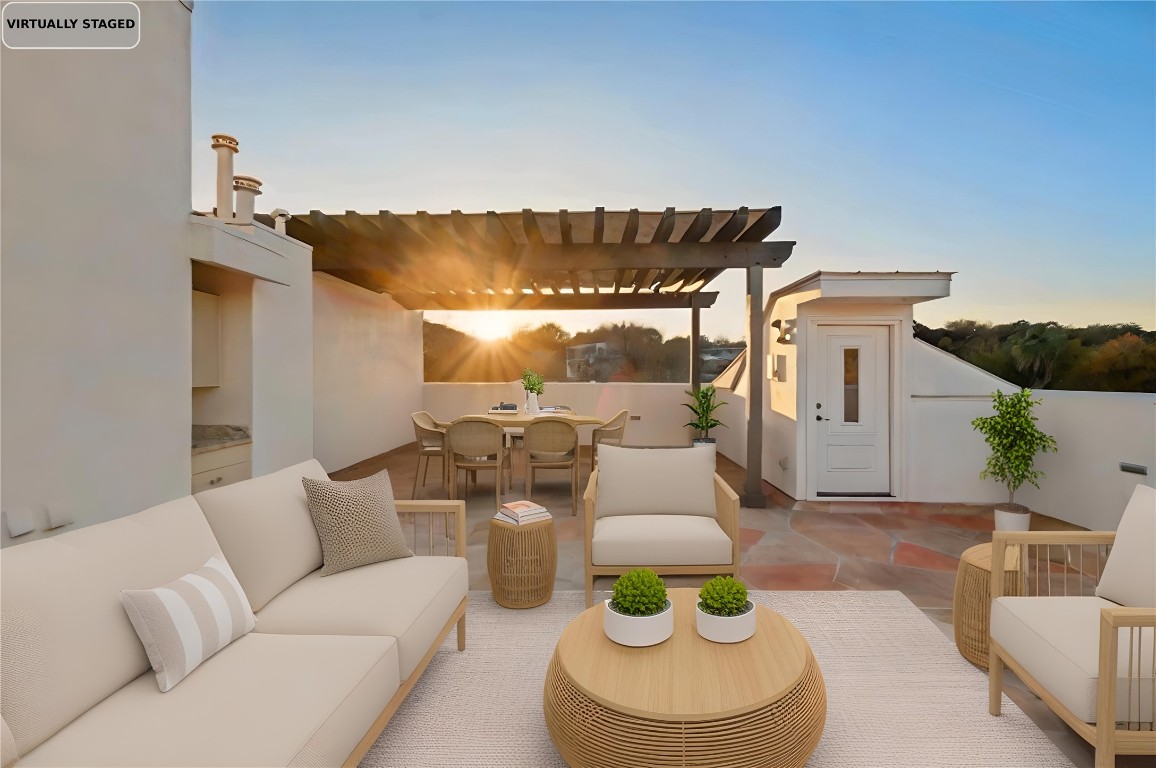 1231 Parkway, Unit 2 Austin, TX 78703 - Photo 36 of 40 Virtually staged rooftop patio