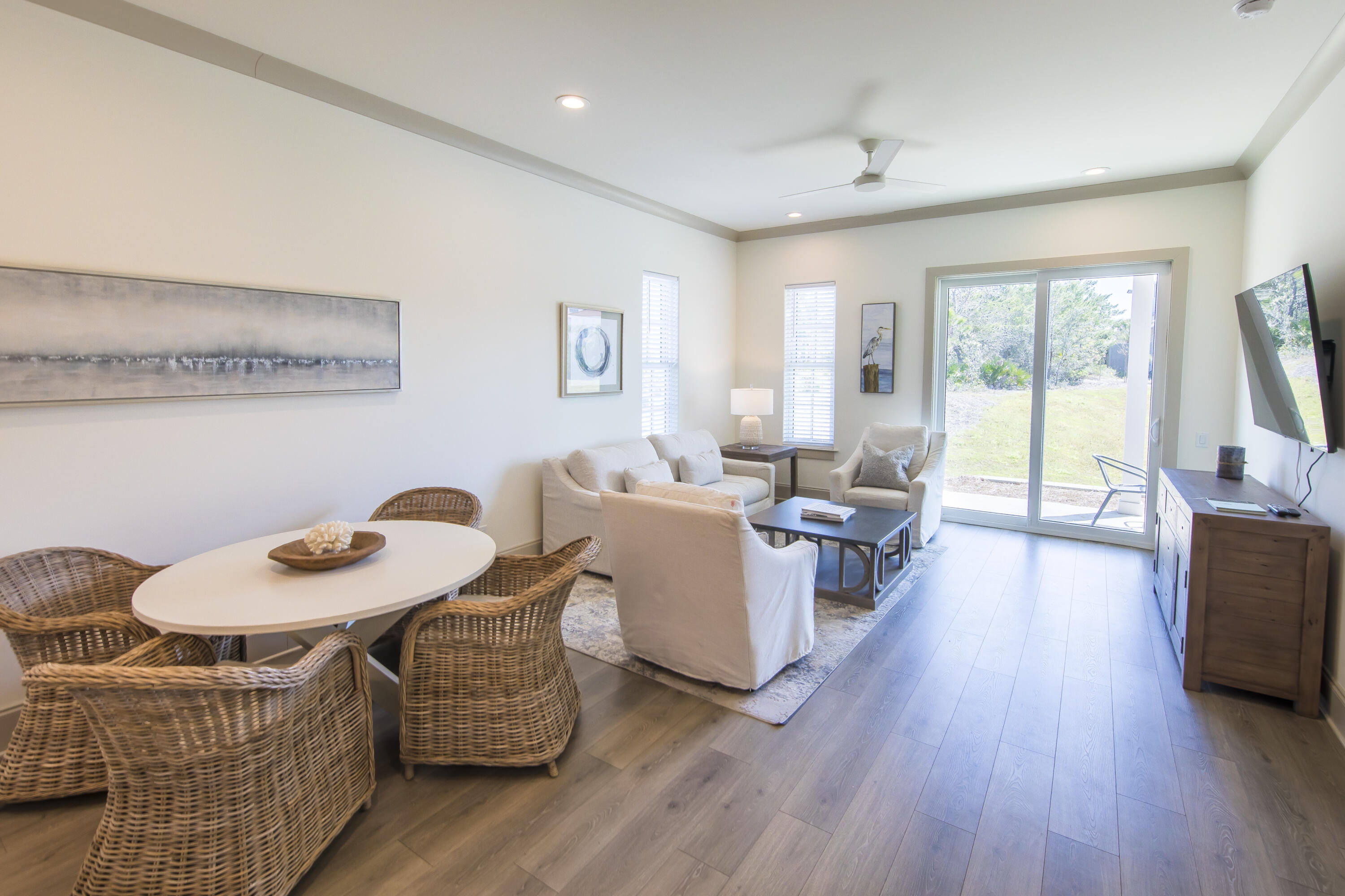 70 Marthas Lane, Unit 1201 Santa Rosa Beach, FL 32459 - Photo 8 of 28 a living room with furniture and a flat screen tv