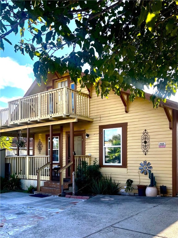 a front view of a house