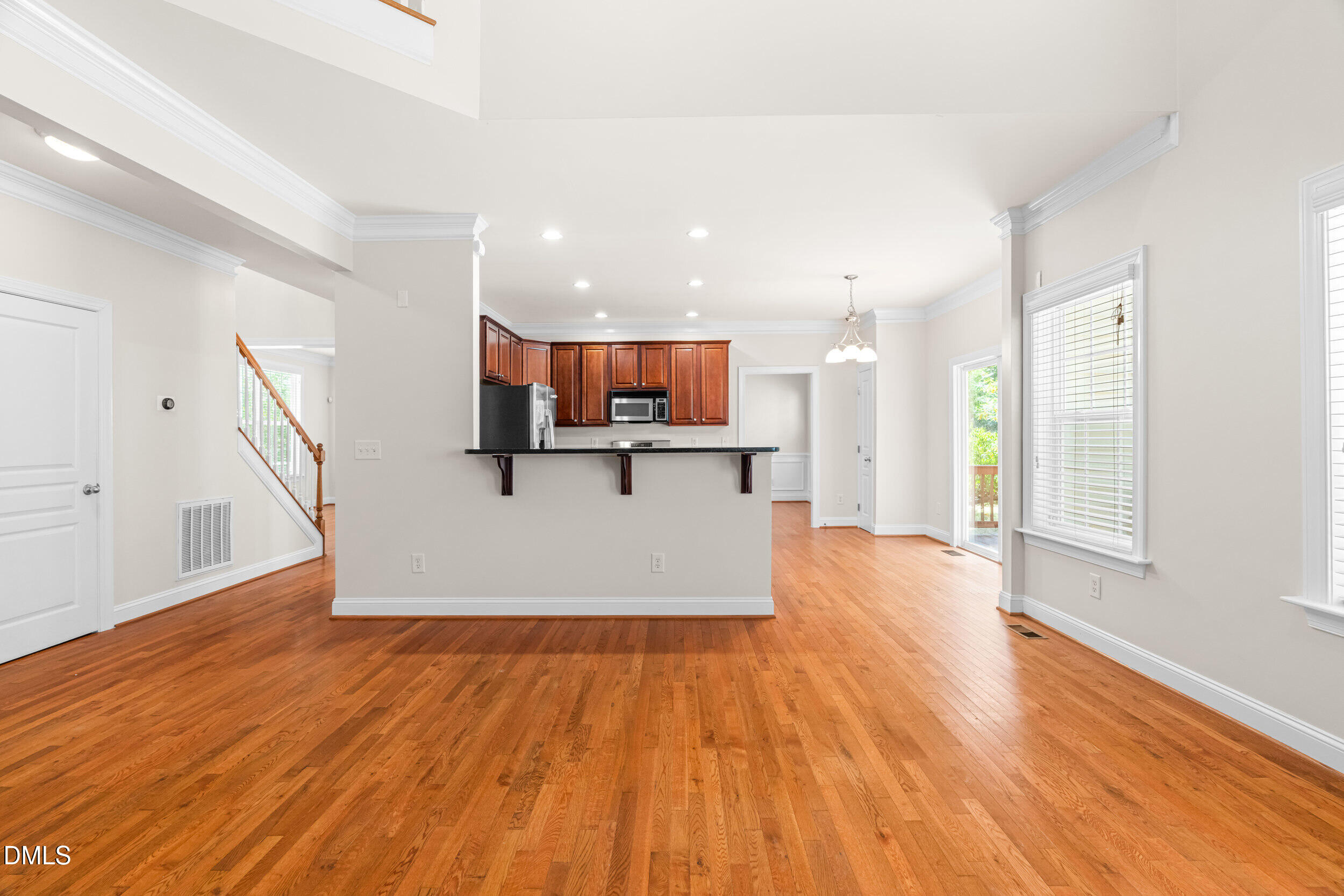 5708 Catskill Court Durham, NC 27713 - Photo 16 of 39 a view of a kitchen with wooden floor and a sink