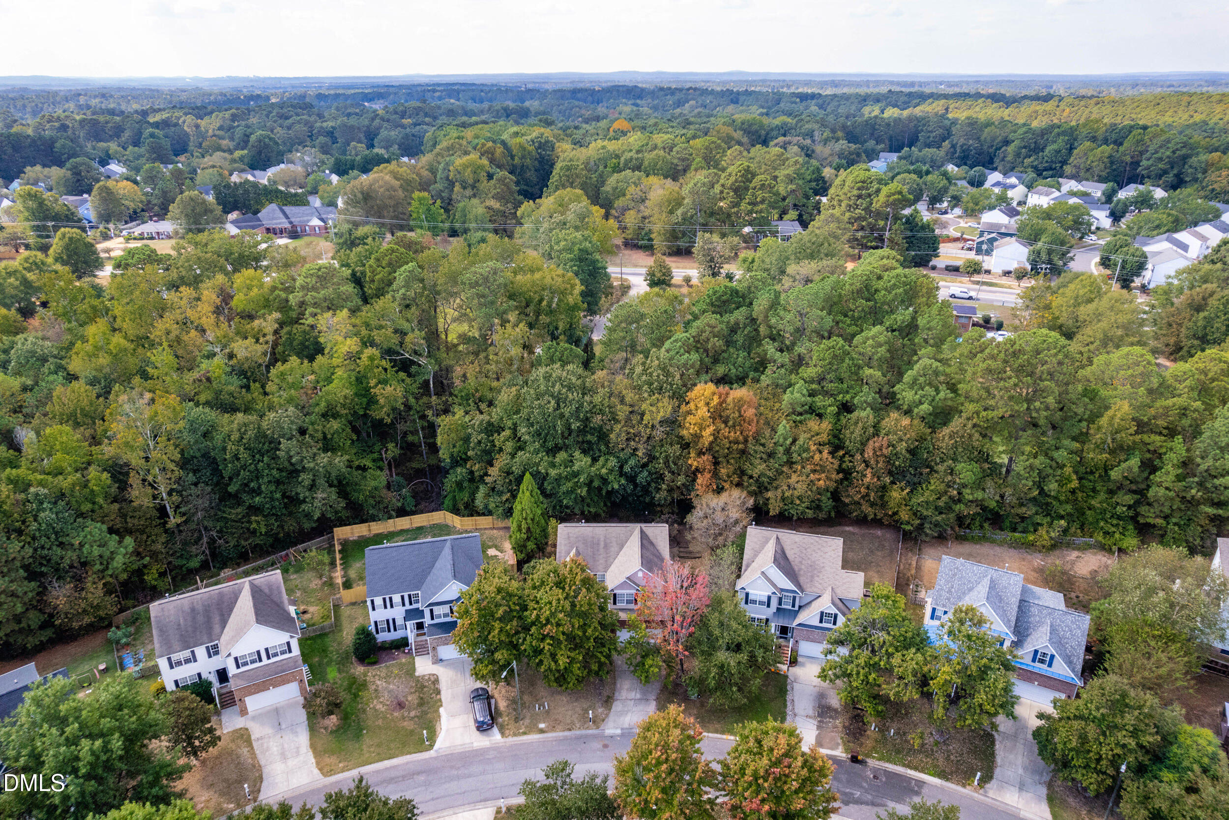 5708 Catskill Court Durham, NC 27713 - Photo 36 of 39 an aerial view of a house with a garden