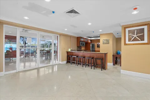 a view of a city with a lake