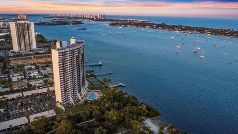 a view of a city with ocean