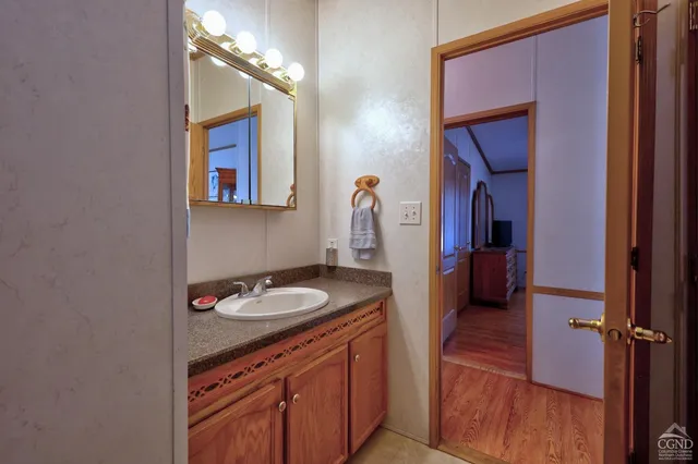 a view of a house with backyard and a tree