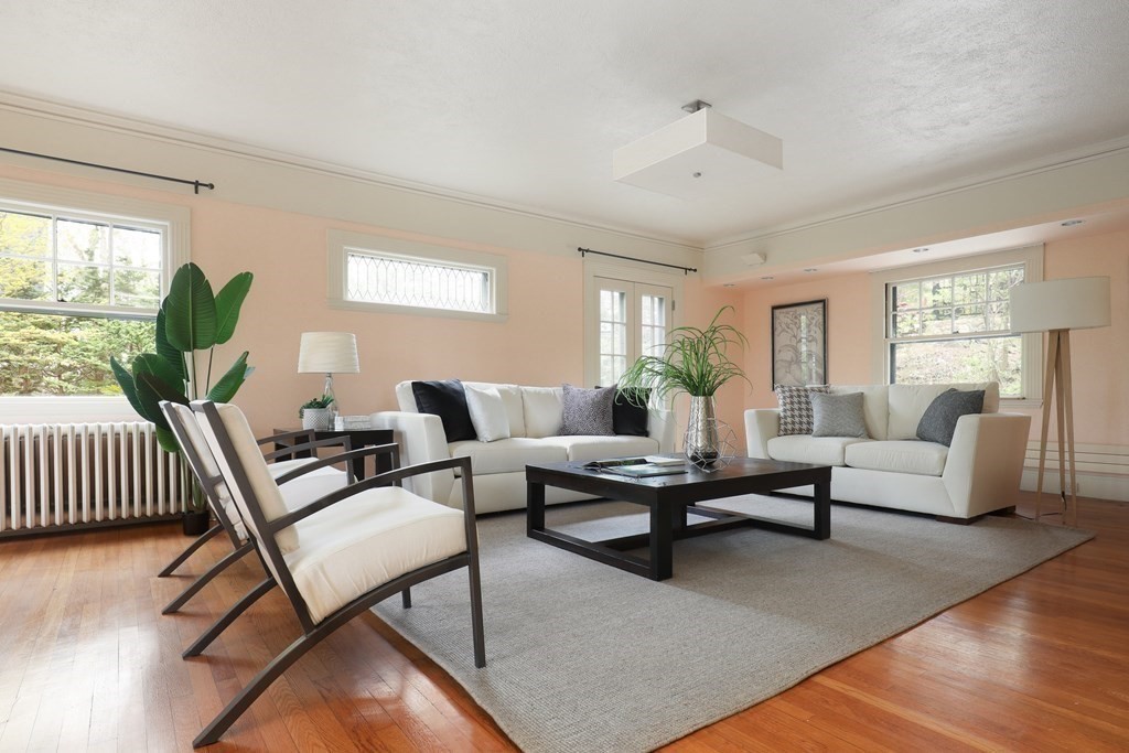 16 Percy Road Lexington, MA 02421 - Photo 11 of 31 a living room with furniture and a large window
