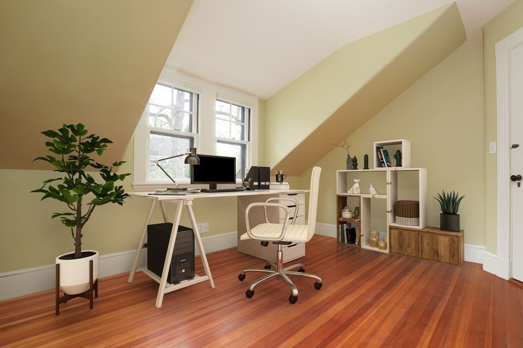 16 Percy Road Lexington, MA 02421 - Photo 27 of 31 a view of a workspace with furniture and a window