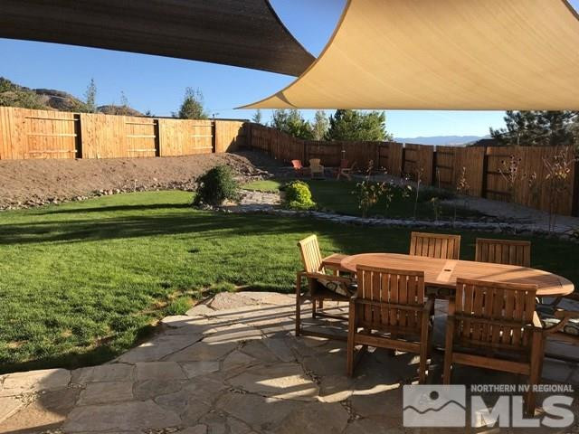 10175 Gold Mine Drive Reno, NV 89521 - Photo 22 of 24 a patio with table and chairs under an umbrella