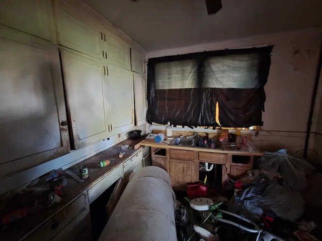 a room with storage and utility