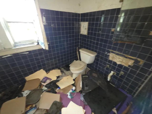 a bathroom with a toilet a sink and a mirror