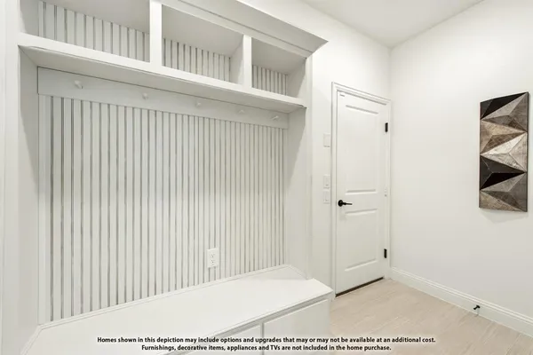 a view of a hallway with entryway