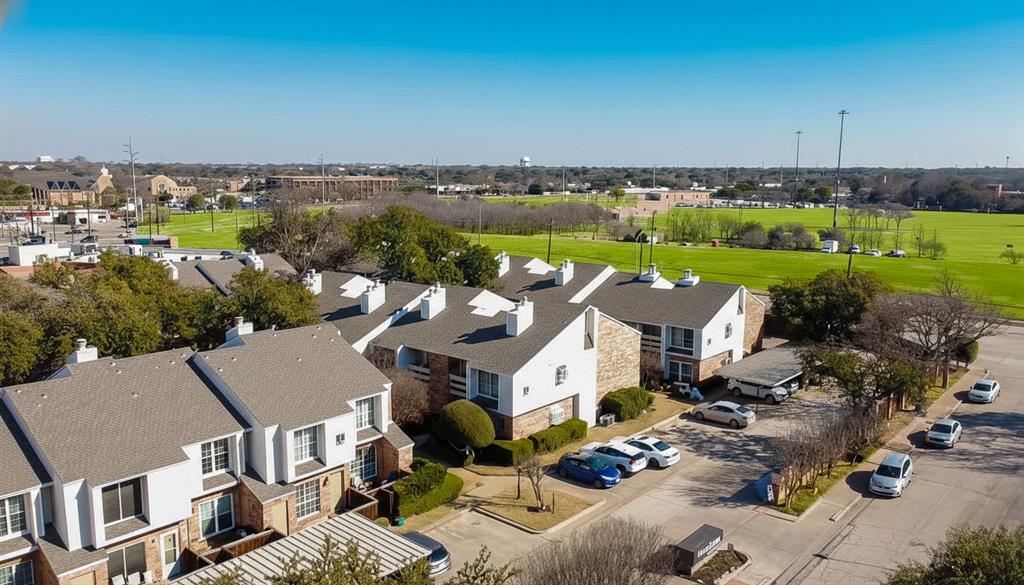 12921 Abrams Road, Unit 505 Dallas, TX 75243 - Photo 24 of 24 an aerial view of a house with a lake view