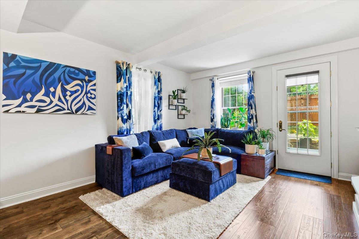 1360 Midland Avenue, Unit TE Bronxville, NY 10708 - Photo 9 of 22 living room with a door to the outside