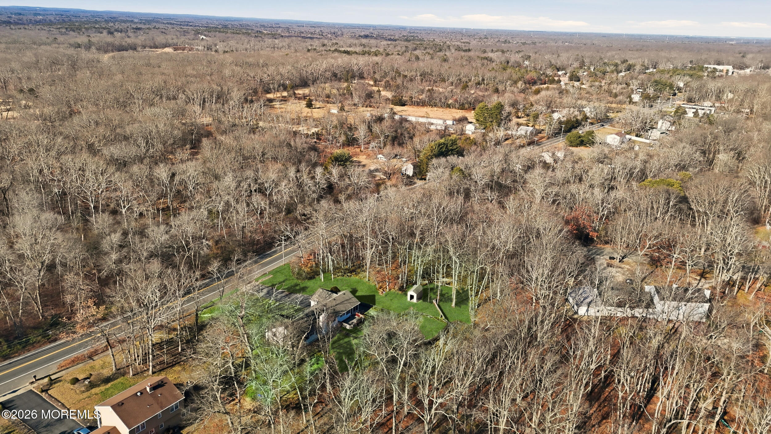 153 South Hope Chapel Road Jackson, NJ 08527 - Photo 10 of 10 an aerial view of residential houses with outdoor space and trees