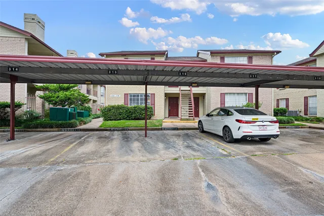 a car parked in garage