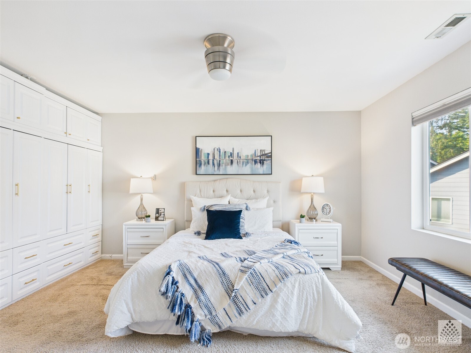 3625 202nd Pl S East Bothell, WA 98012 - Photo 14 of 31 a spacious bedroom with a bed and a table