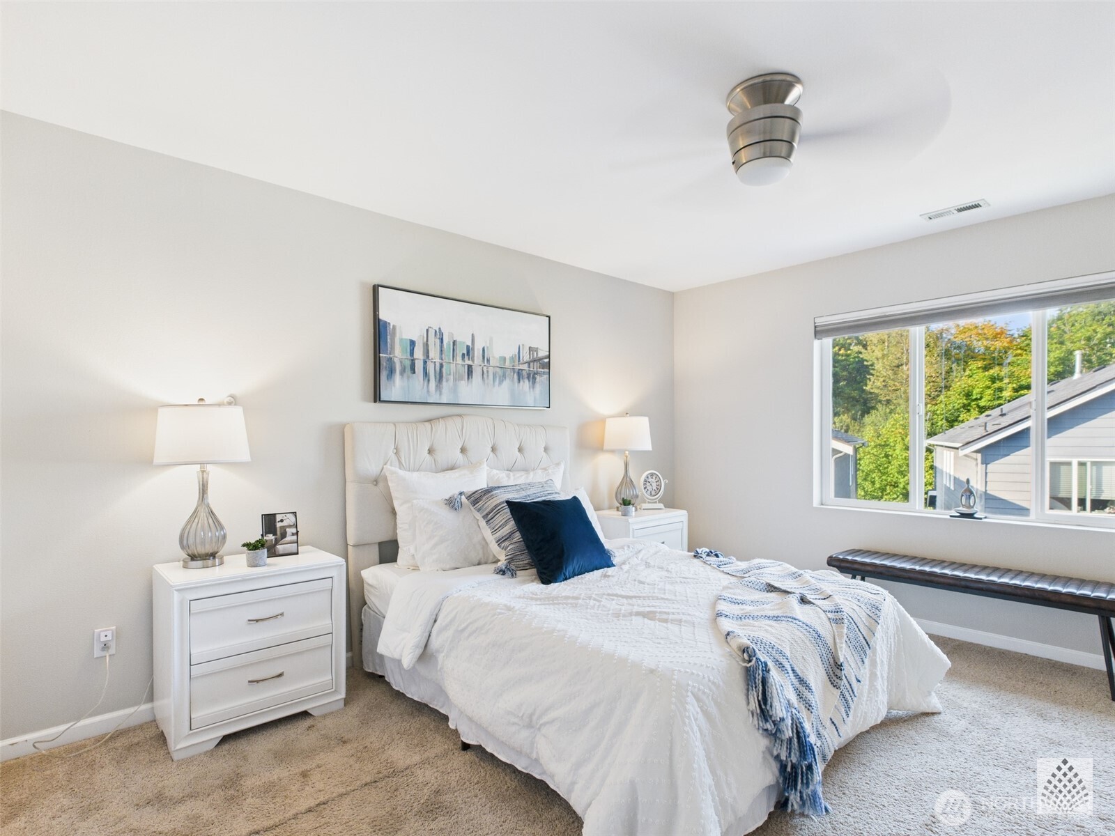 3625 202nd Pl S East Bothell, WA 98012 - Photo 15 of 31 a bedroom with a large bed and a window