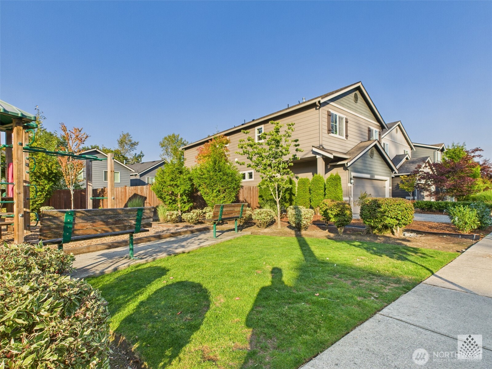 3625 202nd Pl S East Bothell, WA 98012 - Photo 30 of 31 a view of a house with a yard porch and sitting area