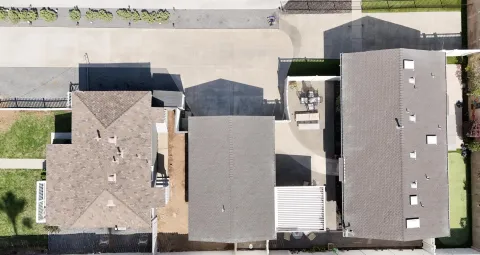 an aerial view of a city