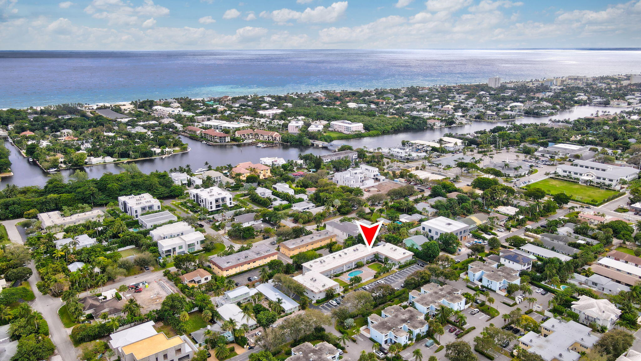 1001 Northeast 8th Avenue, Unit 112 Delray Beach, FL 33483 - Photo 2 of 25 an aerial view of a city