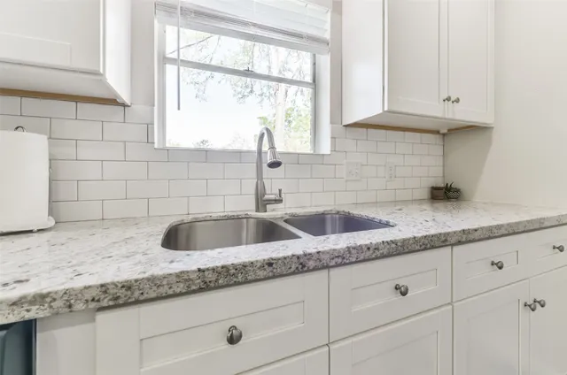 a close view of sink and window