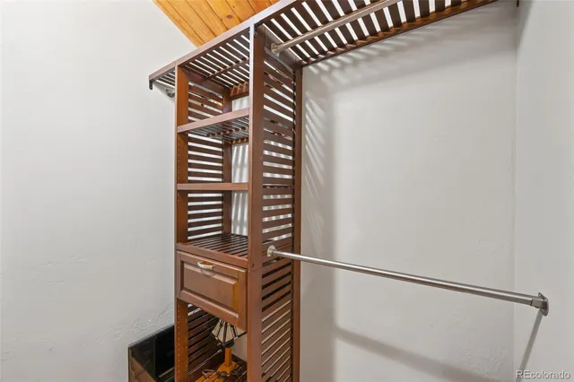 a view of walk in closet