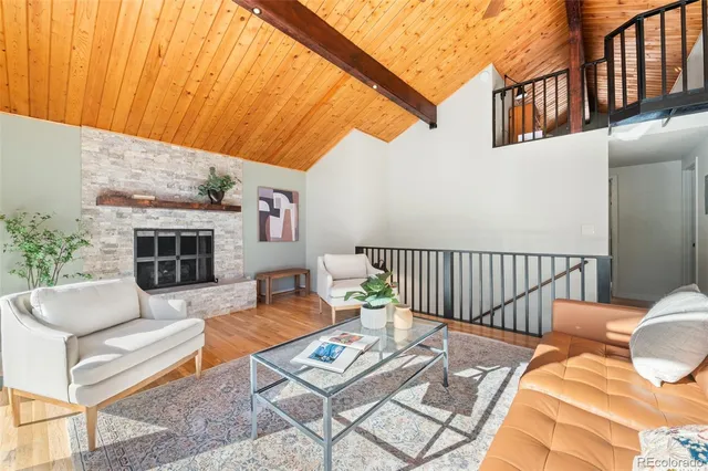 a outdoor living space with furniture