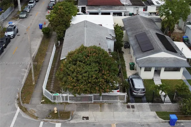 an aerial view of a city