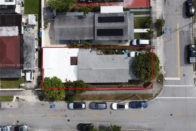 an aerial view of a city with lots of residential buildings