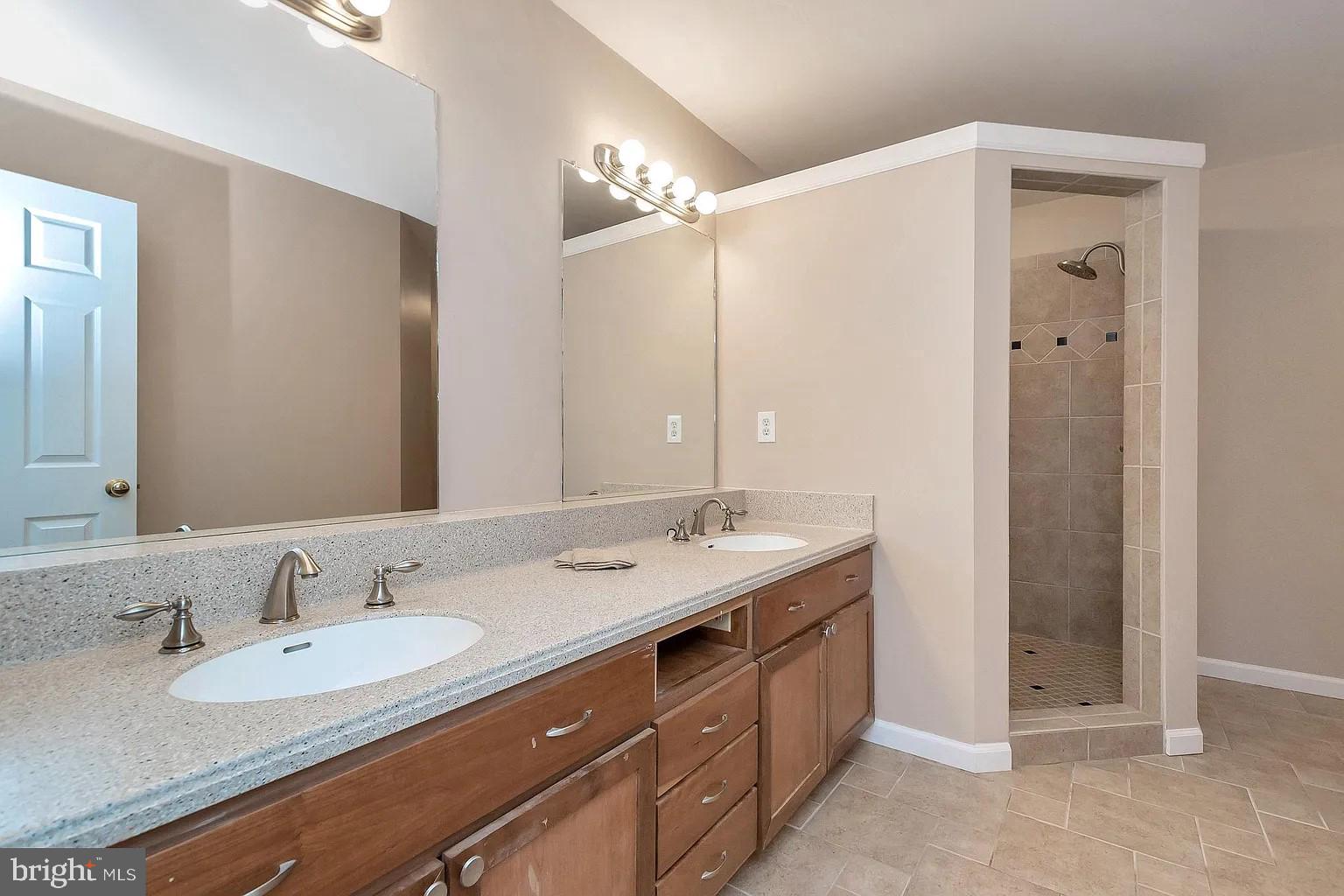 309 Liberty Boulevard Locust Grove, VA 22508 - Photo 11 of 42 a bathroom with a double vanity sink mirror and double