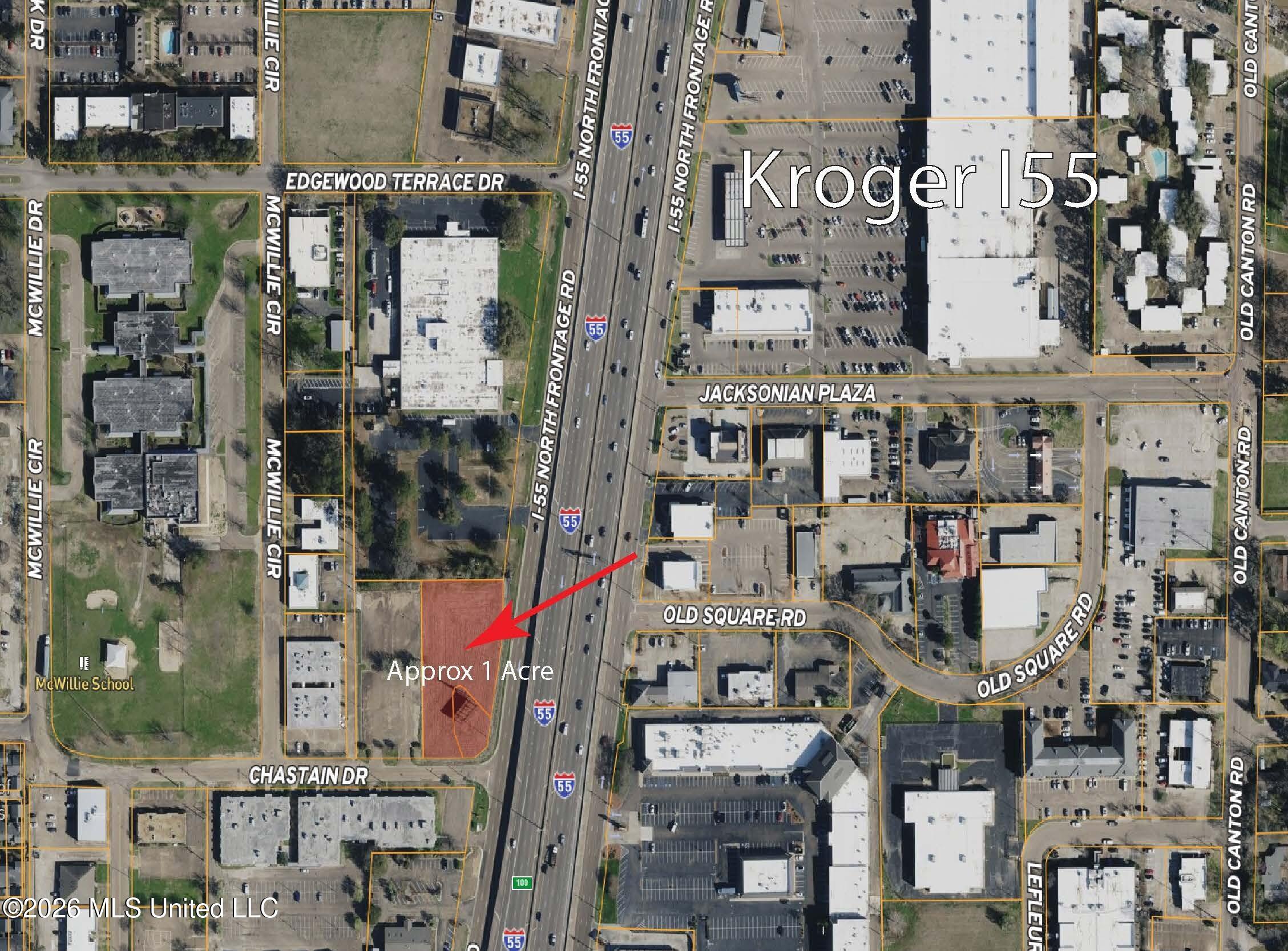 55 East Frontage Road Jackson, MS 39206 - Photo 3 of 5 I55 and Chastain Dr. Approx 1 Acre