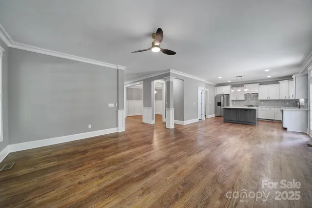 wooden floor in an empty room