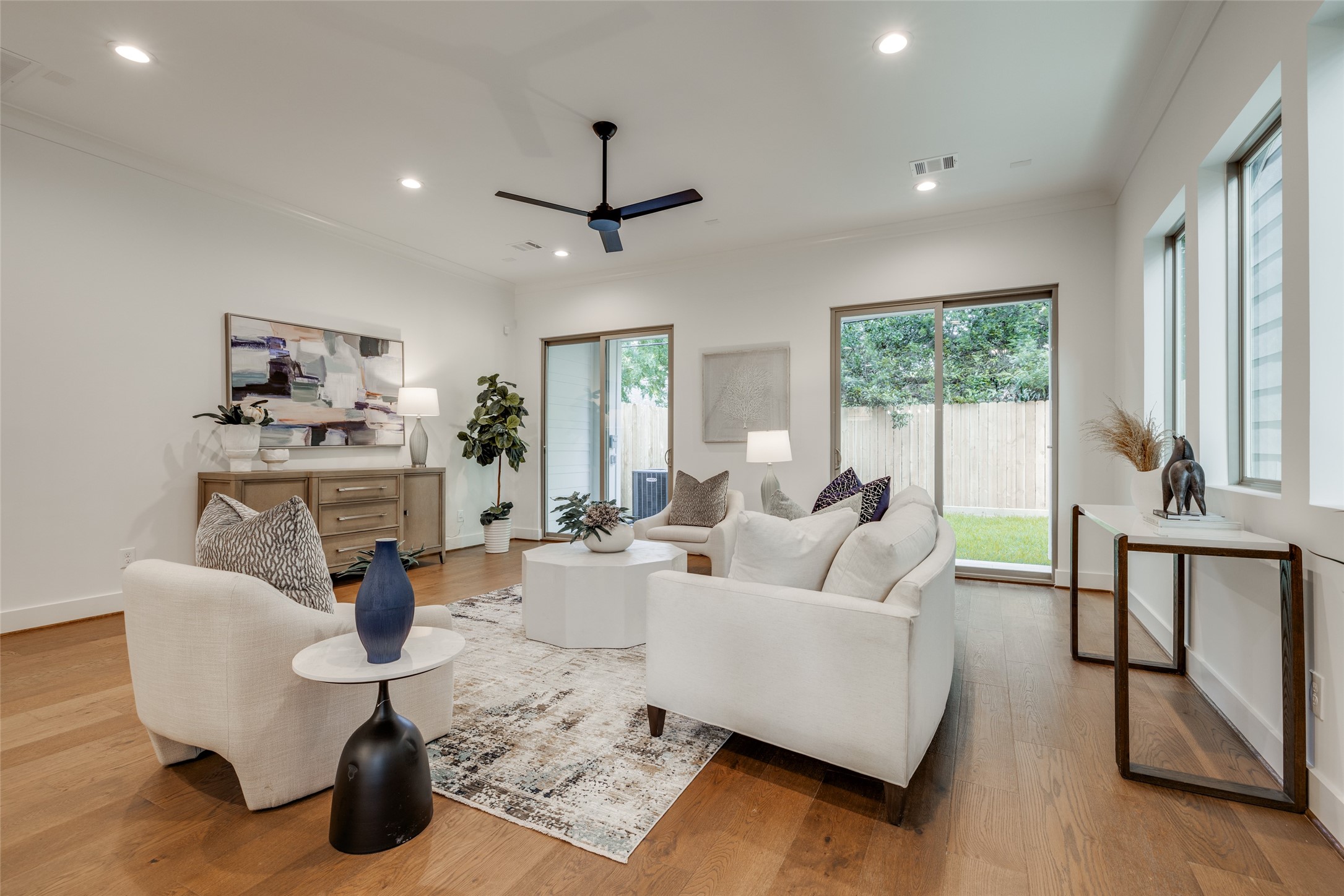 2325 Richton Street Houston, TX 77098 - Photo 22 of 47 a living room with fireplace furniture and a large window