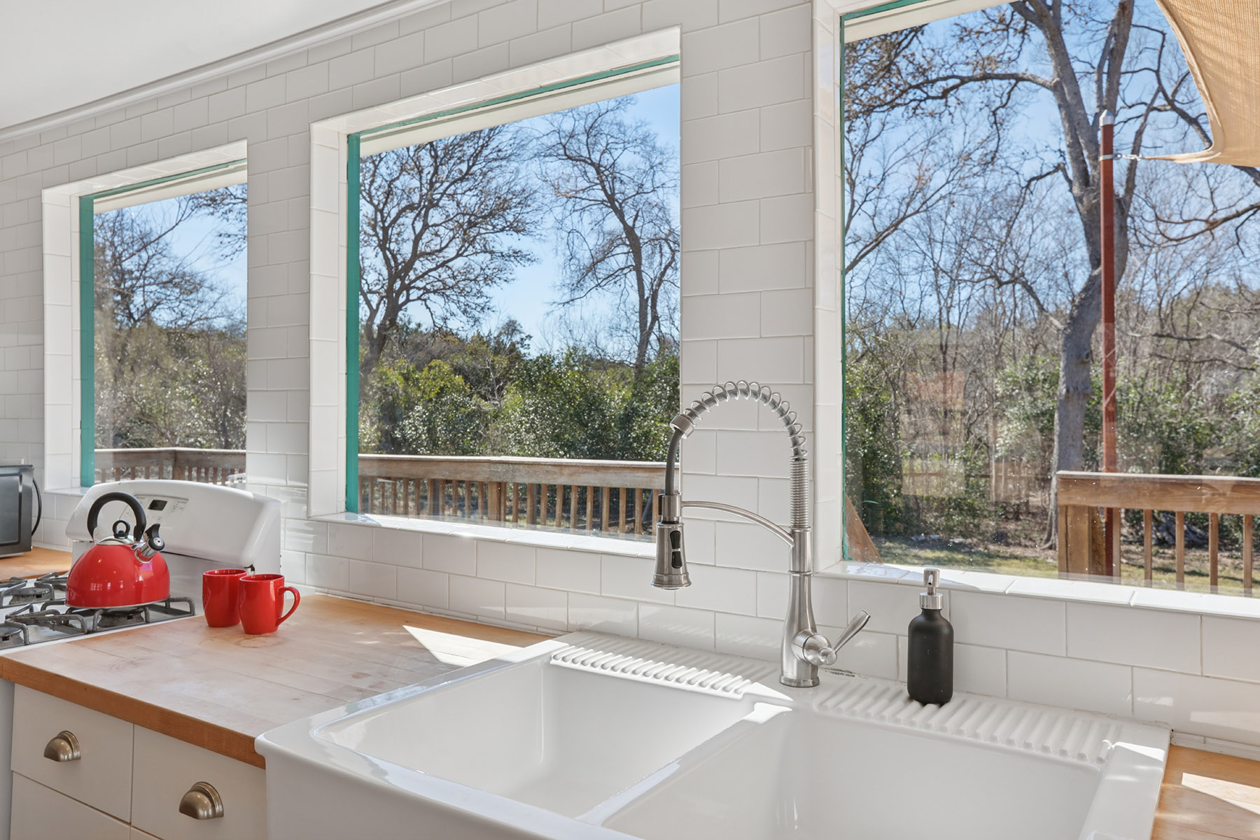 5603 Harold Court Austin, TX 78721 - Photo 5 of 31 a kitchen with a sink and a large window