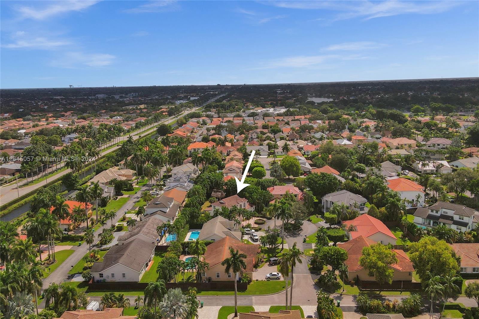15591 Southwest 42nd Lane Miami, FL 33185 - Photo 56 of 60 an aerial view of residential building and trees around