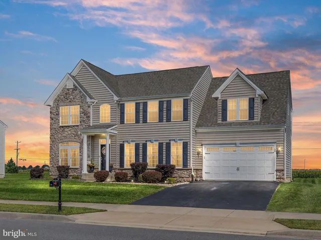 a front view of a house