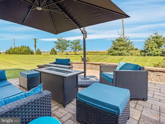 a view of outdoor space with seating space