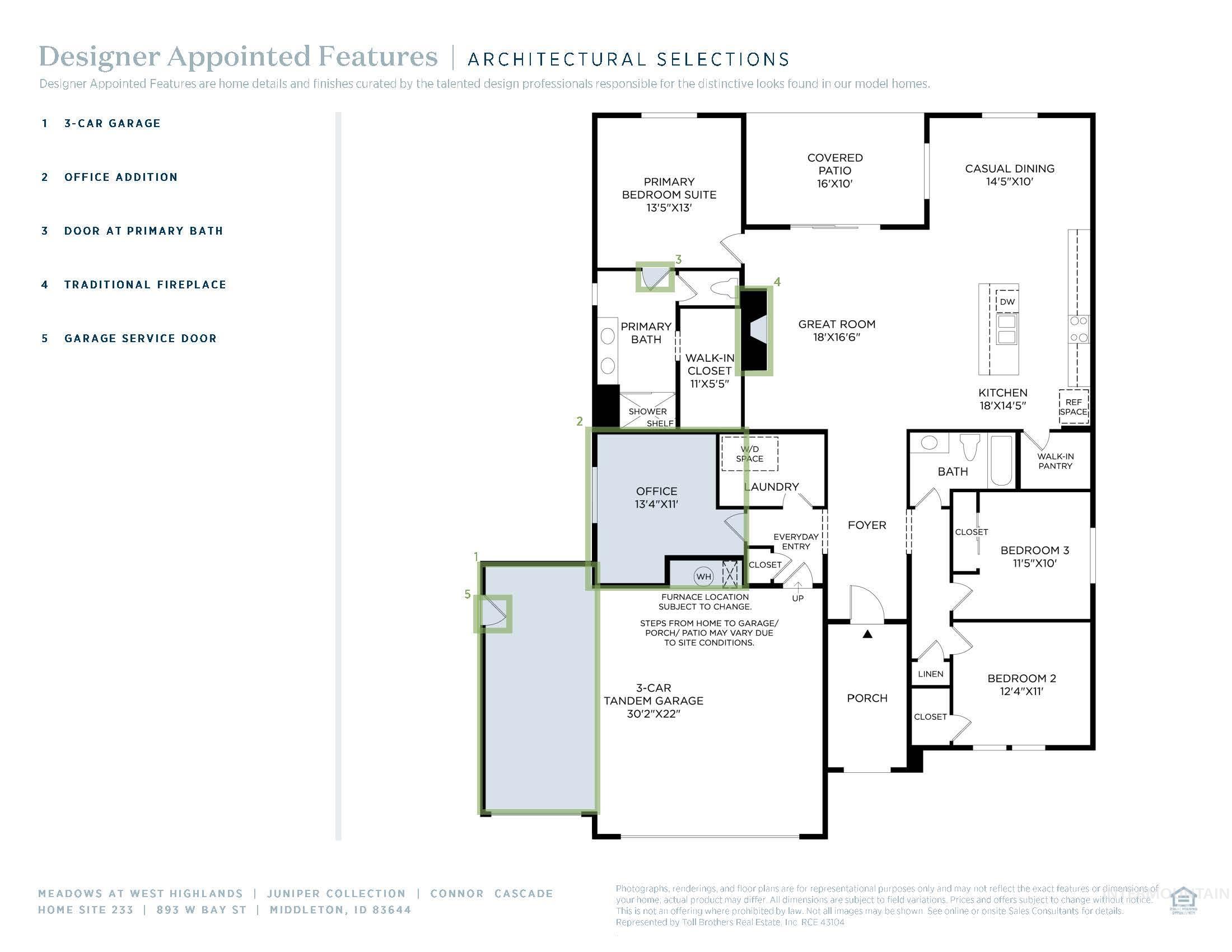 893 West Bay Street Middleton, ID 83644 - Photo 18 of 18 Floor plan