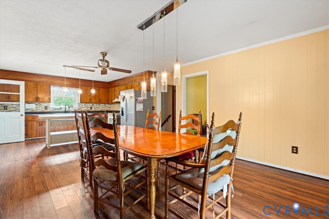 296 Rices Depot Road Rice, VA 23966 - Photo 14 of 32 Open-concept kitchen and dining area featuring woo