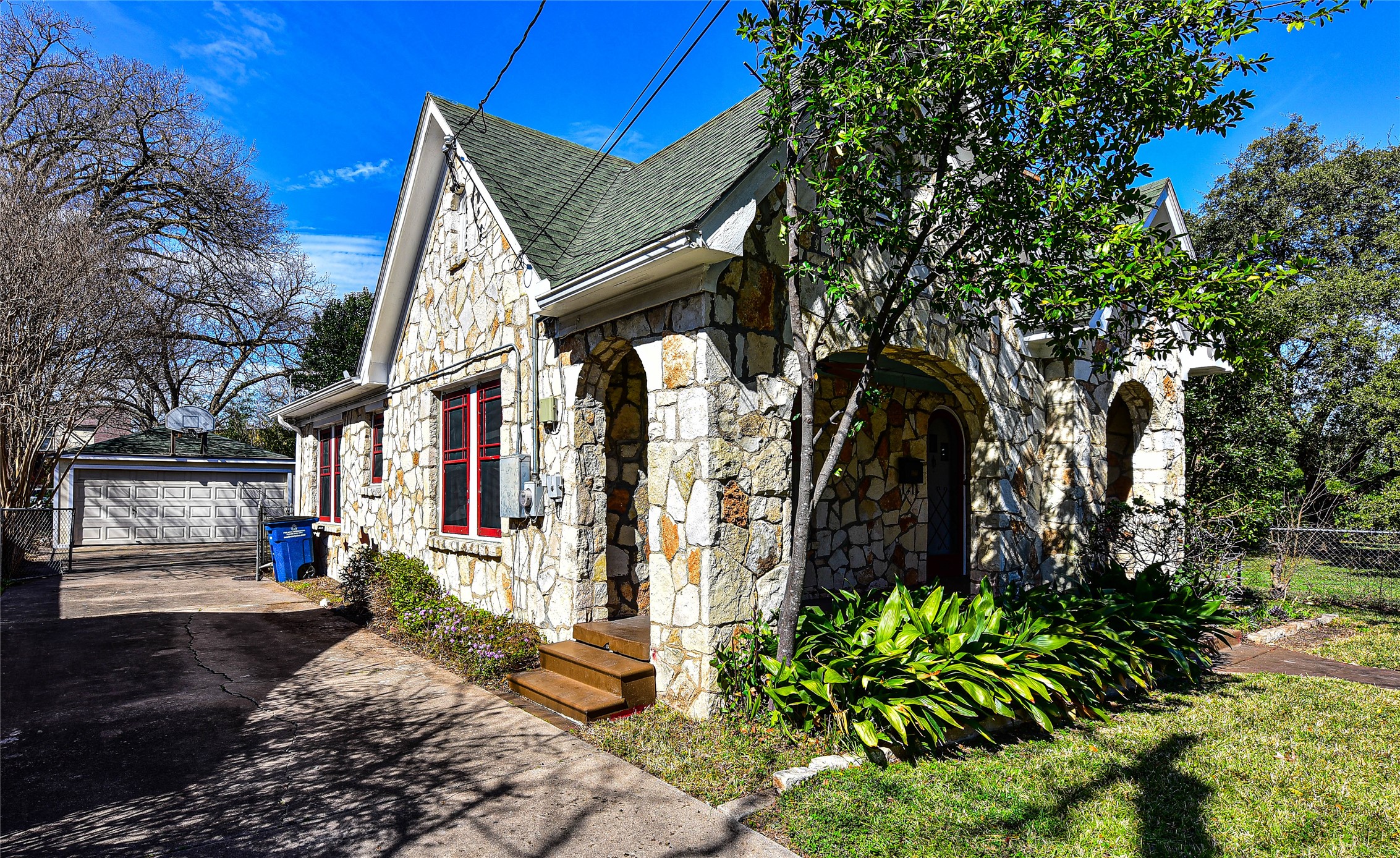 3908 Becker Avenue Austin, TX 78751 - Photo 2 of 23 2 Car detached garage Kids play room, office, workshop, storage garage