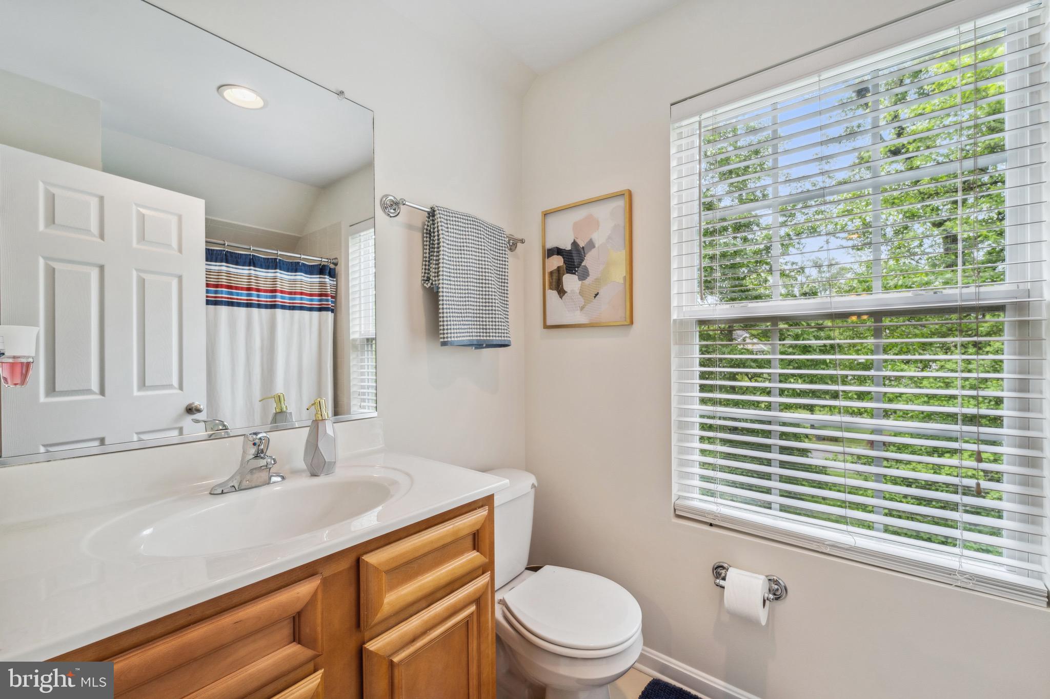 1407 James Way Edgewater, MD 21037 - Photo 25 of 30 a bathroom with a sink a toilet and a window