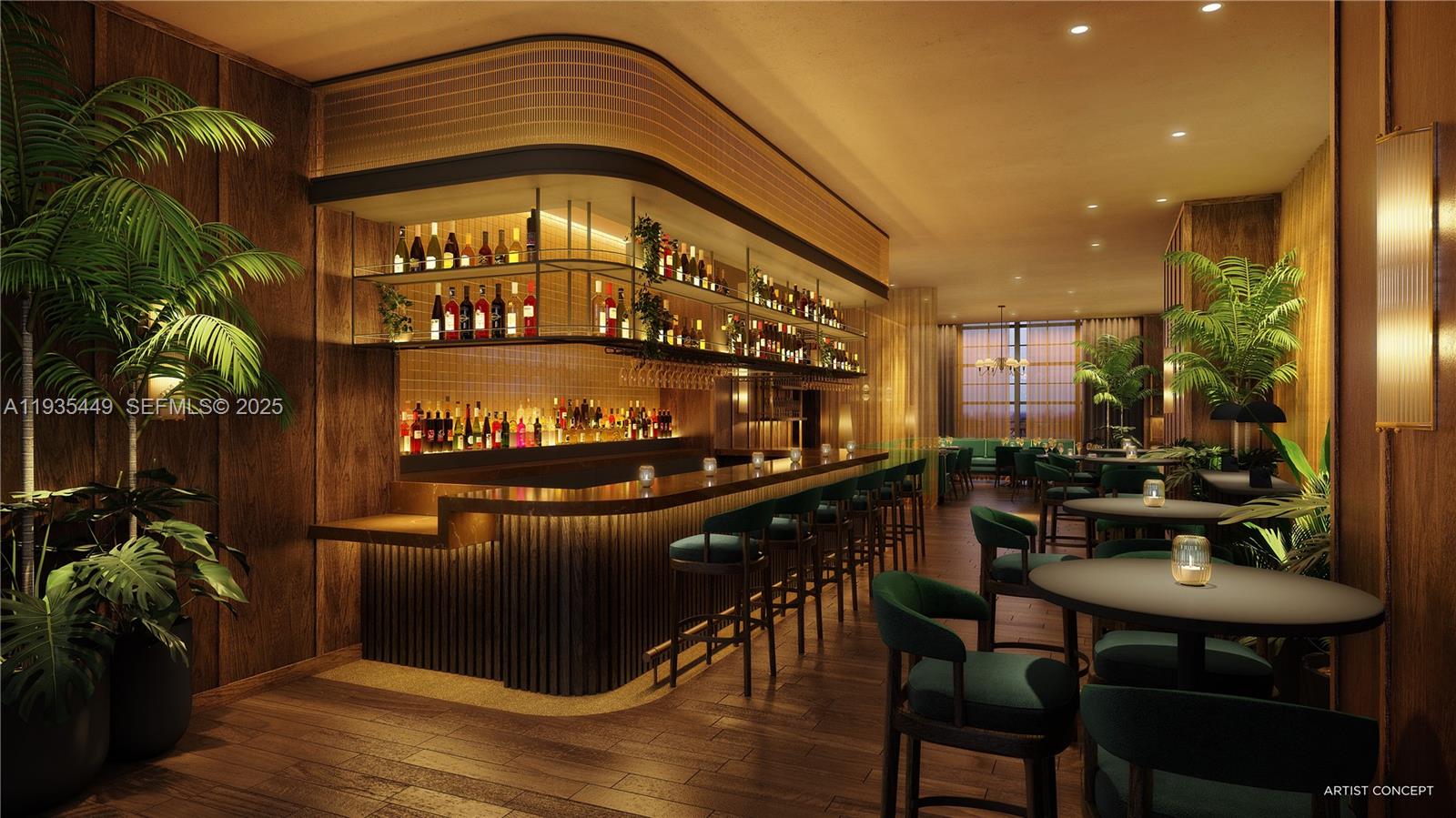 159 Northeast 6th Street, Unit 4415 Miami, FL 33132 - Photo 43 of 47 a view of a chairs and table in a patio