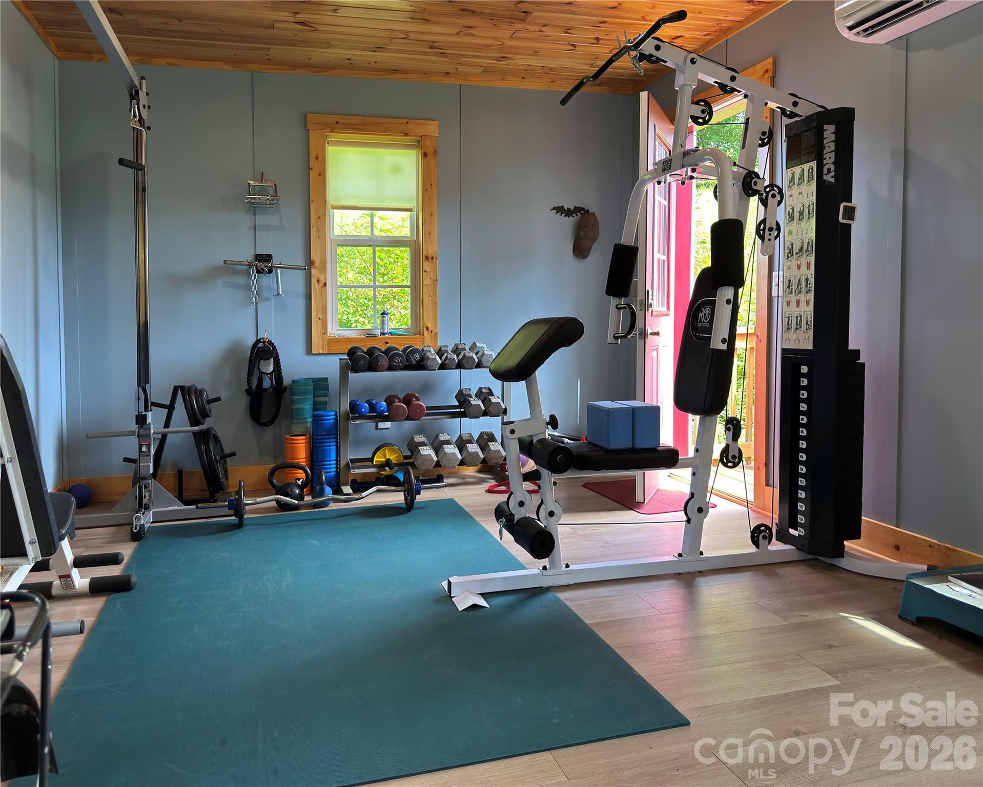 1856 Cabbage Patch Road Burnsville, NC 28714 - Photo 39 of 46 a view of a room with gym equipment