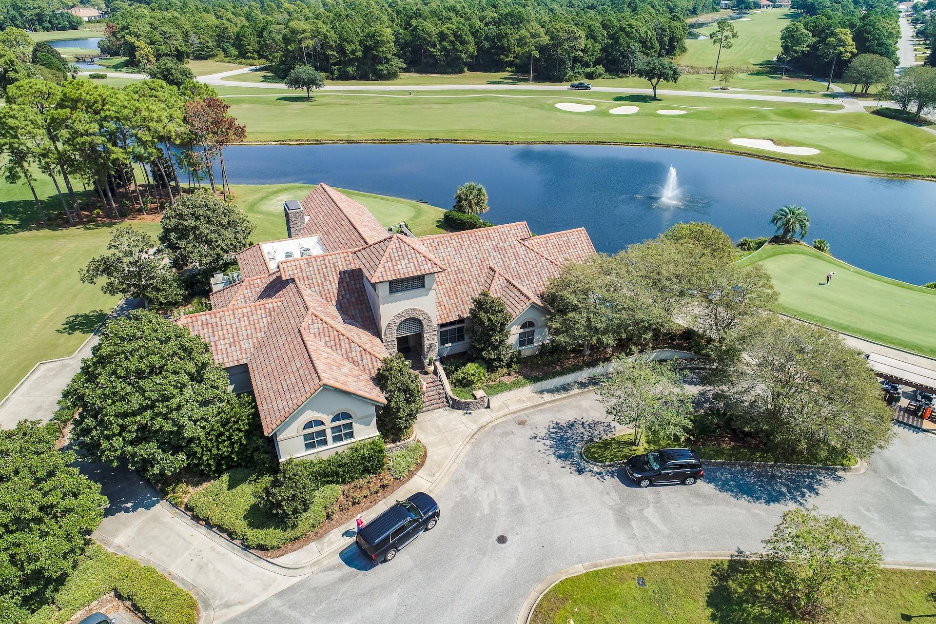 359 Indigo Loop Miramar Beach, FL 32550 - Photo 44 of 47 an aerial view of a house with a garden and swimming pool