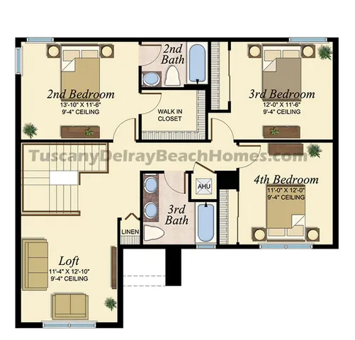 a view of a park with slide