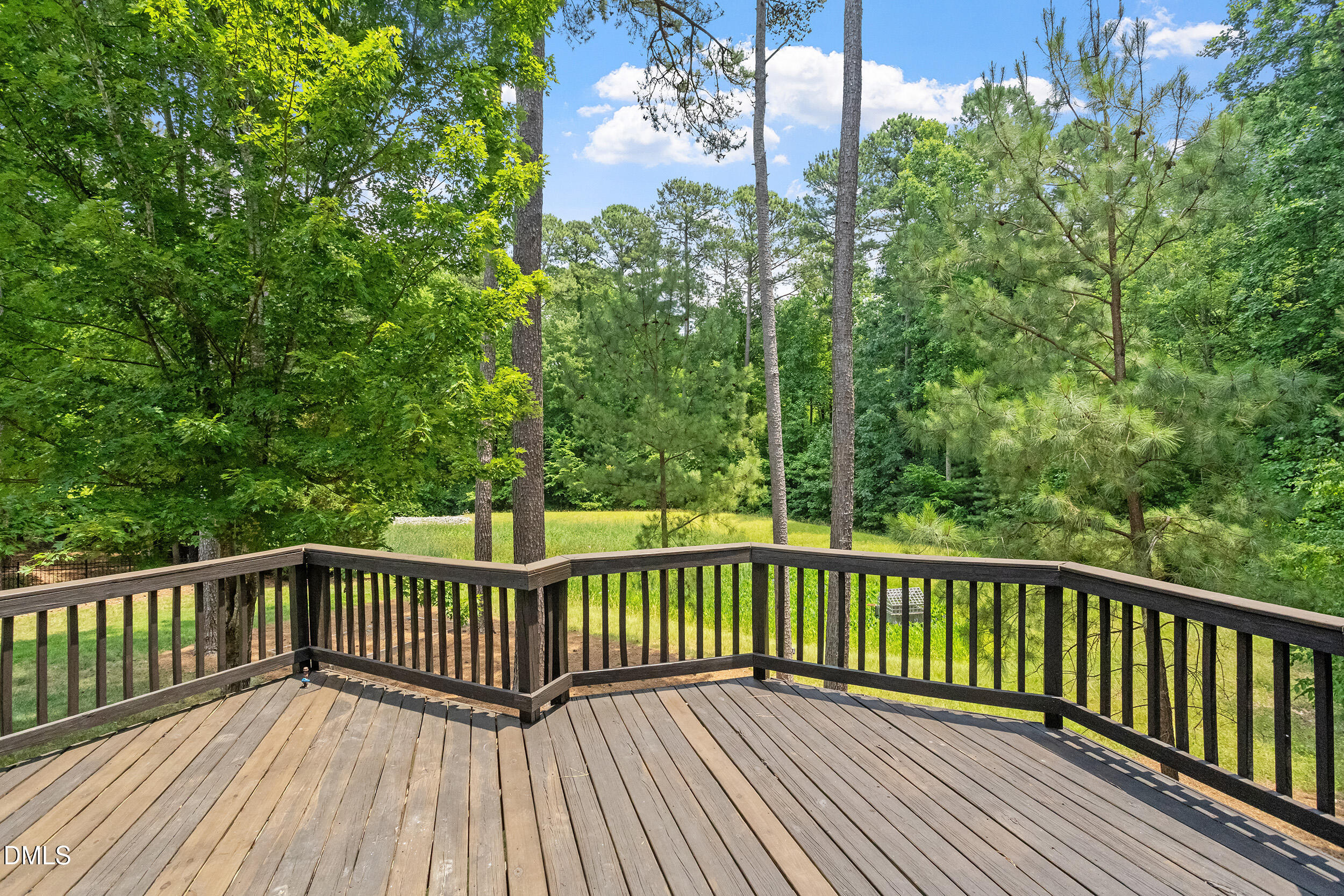 1019 Bianco Drive Raleigh, NC 27607 - Photo 25 of 29 a view of a wooden roof deck